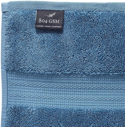 Luxury Spa Towels 6 Piece Towels Set (Blue)