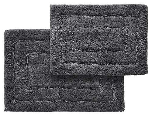 2 Pc ECO Bath Rug (Iron) 20"x30" and 17"x24"