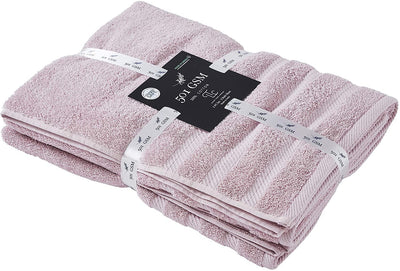 Classic Cotton Towels 2 Piece Set (Mauve)