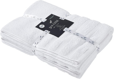 Classic Cotton Towels 2 Piece Set (White)