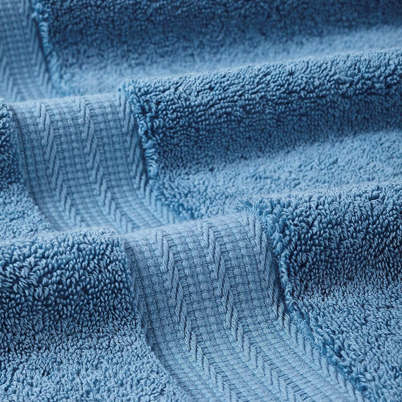 Luxury Spa Towels 6 Piece Towels Set (Blue)