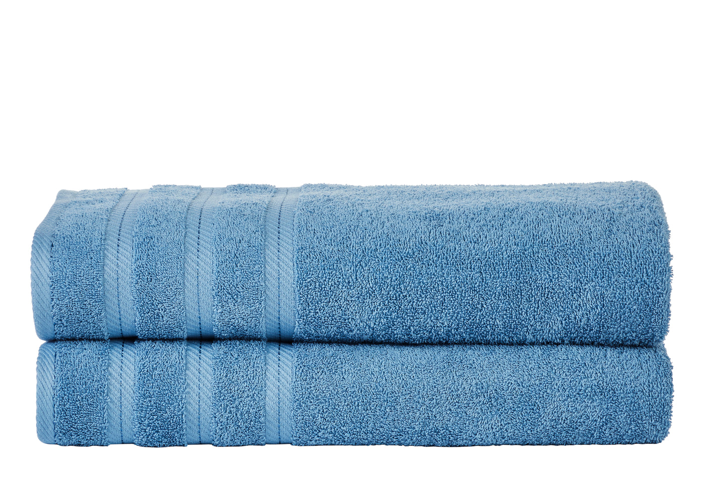 Classic Cotton Towels 2 Piece Set (Blue)