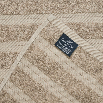 Classic Cotton Towels 8 Piece Set (Taupe)