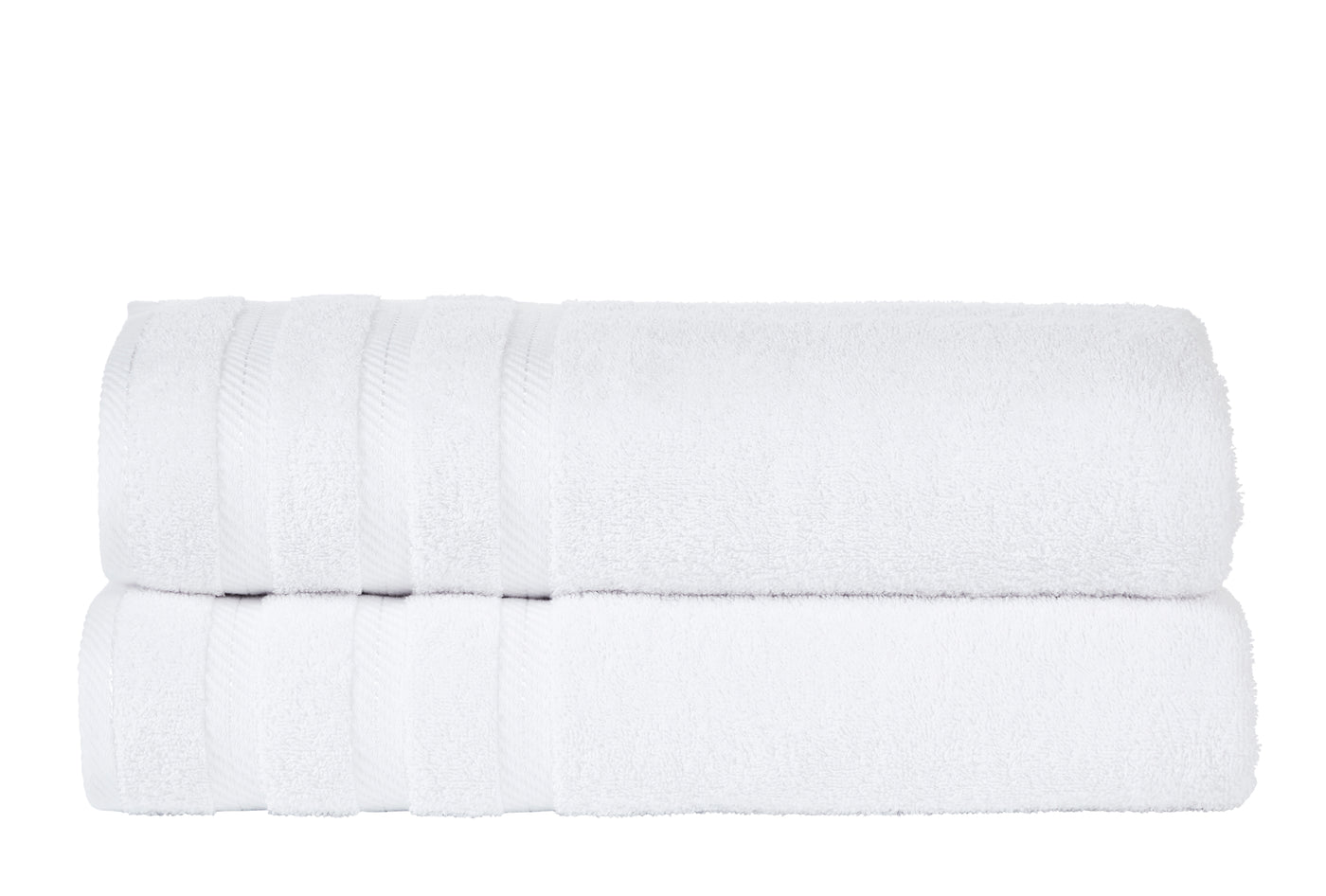 Classic Cotton Towels 2 Piece Set (White)