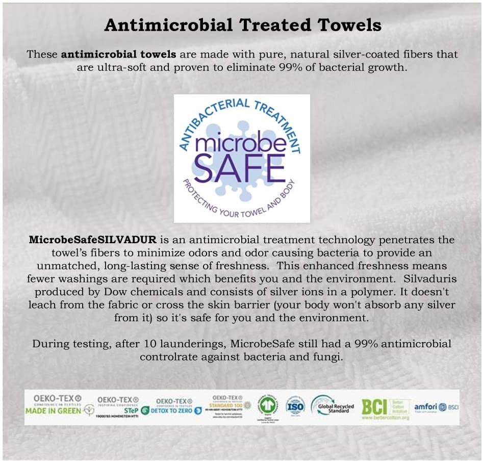 Soft Hotel Towels 6 Piece Set (White)