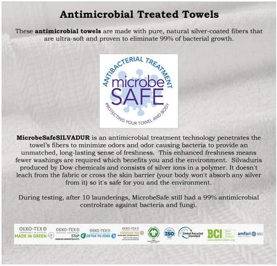 Senses Textured Rice Weave 6 Piece Bathroom Towel Set (White)