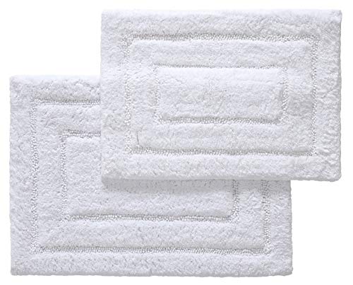 2 Pc ECO Bath Rug (White)
