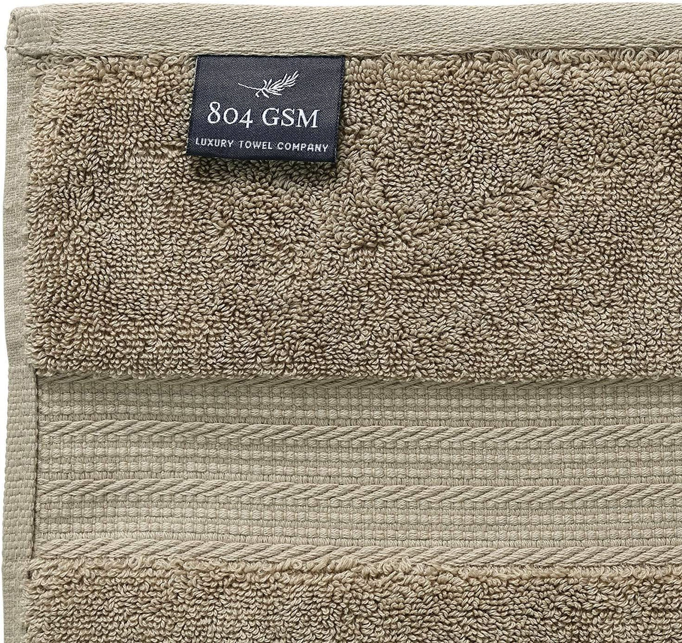Luxury Spa Towels 6 Piece Towels Set (Taupe)