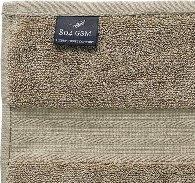 Luxury Spa Towels 6 Piece Towels Set (Taupe)