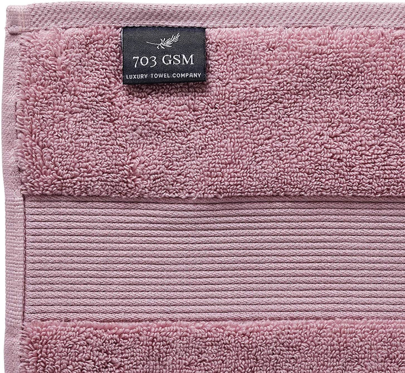 Soft Hotel Towels 6 Piece Set (Mauve)