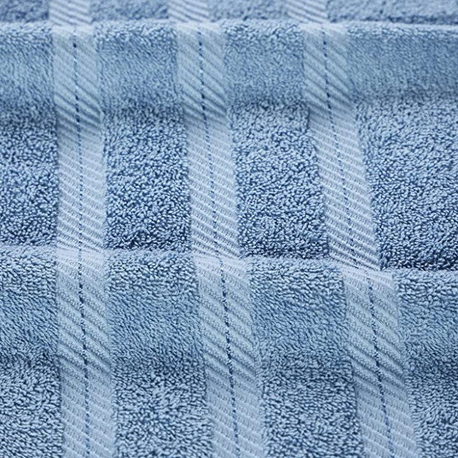 Classic Cotton Towels 2 Piece Set (Blue)